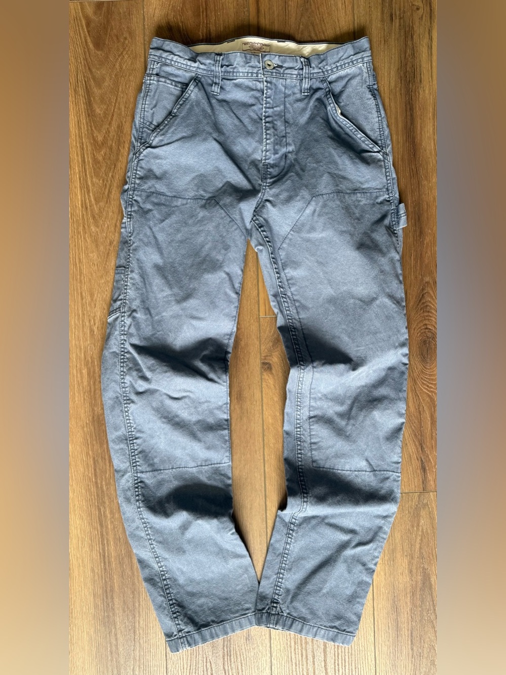 Wallace & Barnes Pants Mens 30x32 Blue Carpenter Double Knee Workwear